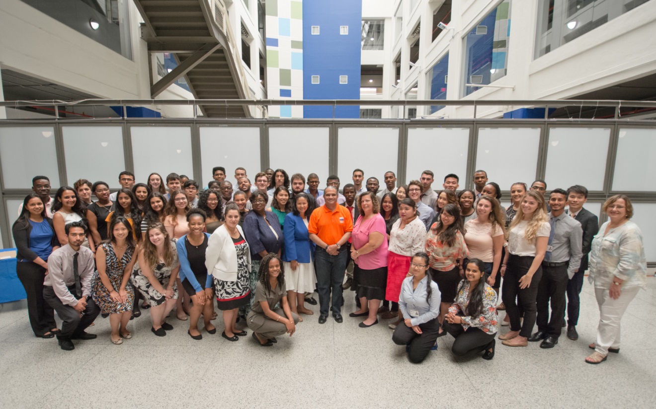 Group picture of the 2016 college and summer interns