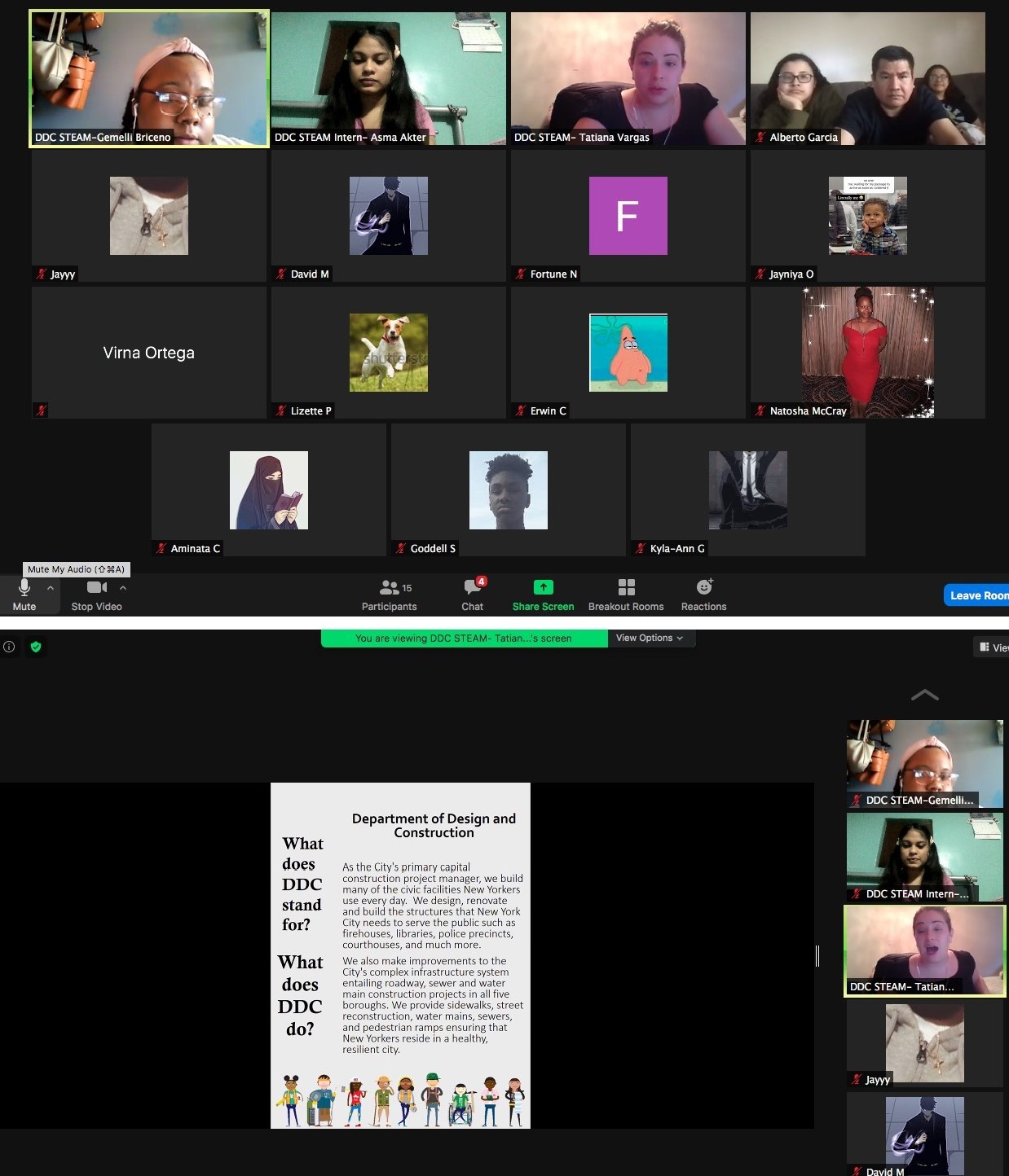 Virtual group meeting