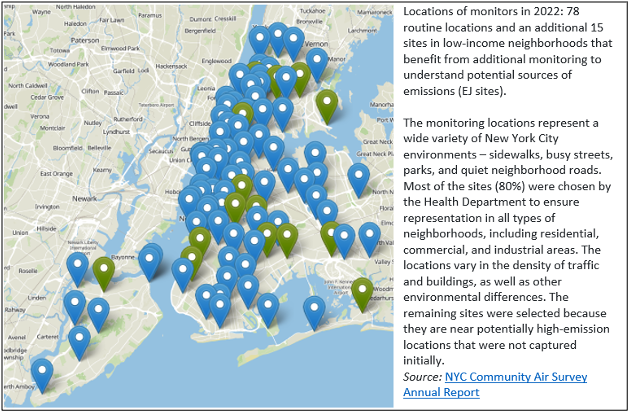 community air survey map