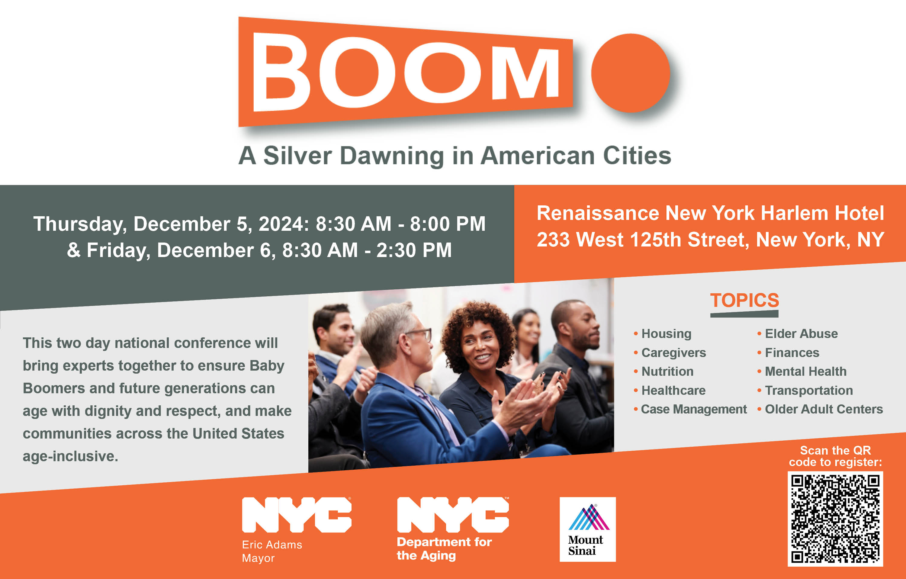 Information on Boom! Conference
                                           