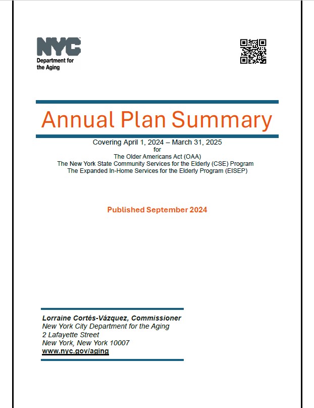 Report Cover for the Annual Plan Summary