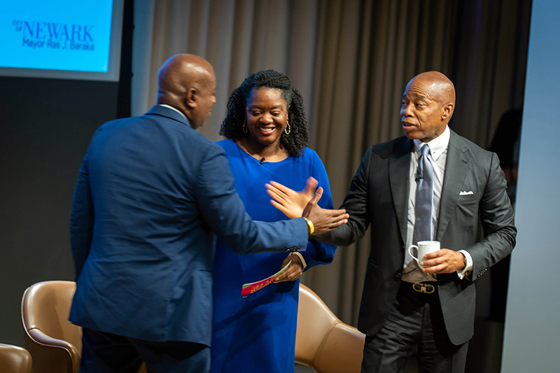 NYC Mayor Eric Adams and Mayor Ras J. Baraka of Newark, NJ at the 2022 NYC Equity Summit. 