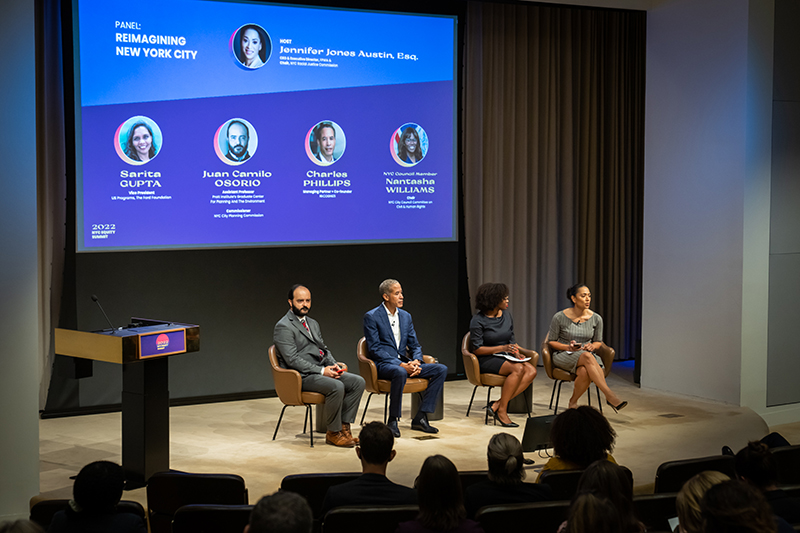 Jennifer Jones Austin Esq, CEO & Executive Director of FPWA and Chair of the NYC Racial Justice Commission hosting the Reimagining New York City Panel.