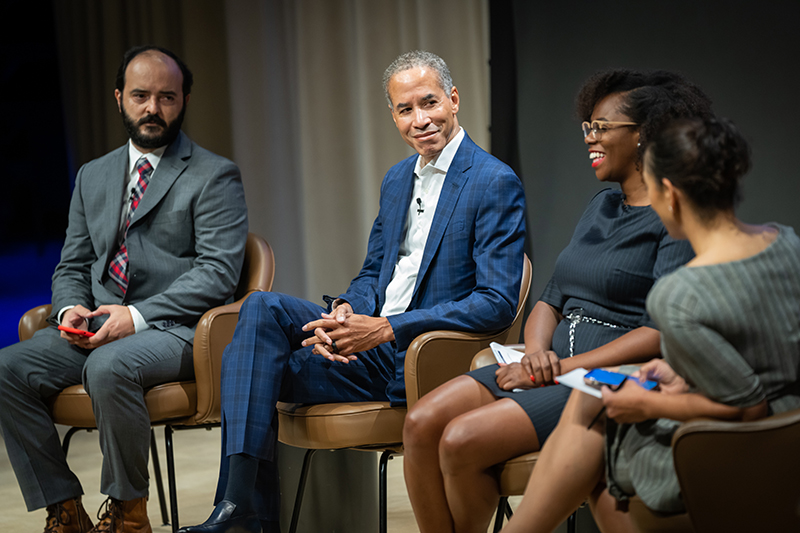 Council Member Nantasha Williams, Chair of the NYC City Council Committee on Cicil and Human Rights speaking on the Reimagining New York City panel.