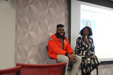 City Year New York's staff speaking on panel with Chief Equity Officer (CEO) & Commissioner Sideya Sherman.