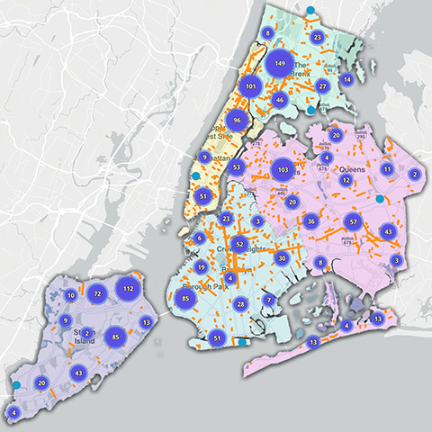 NYC Honorary Street Names Map