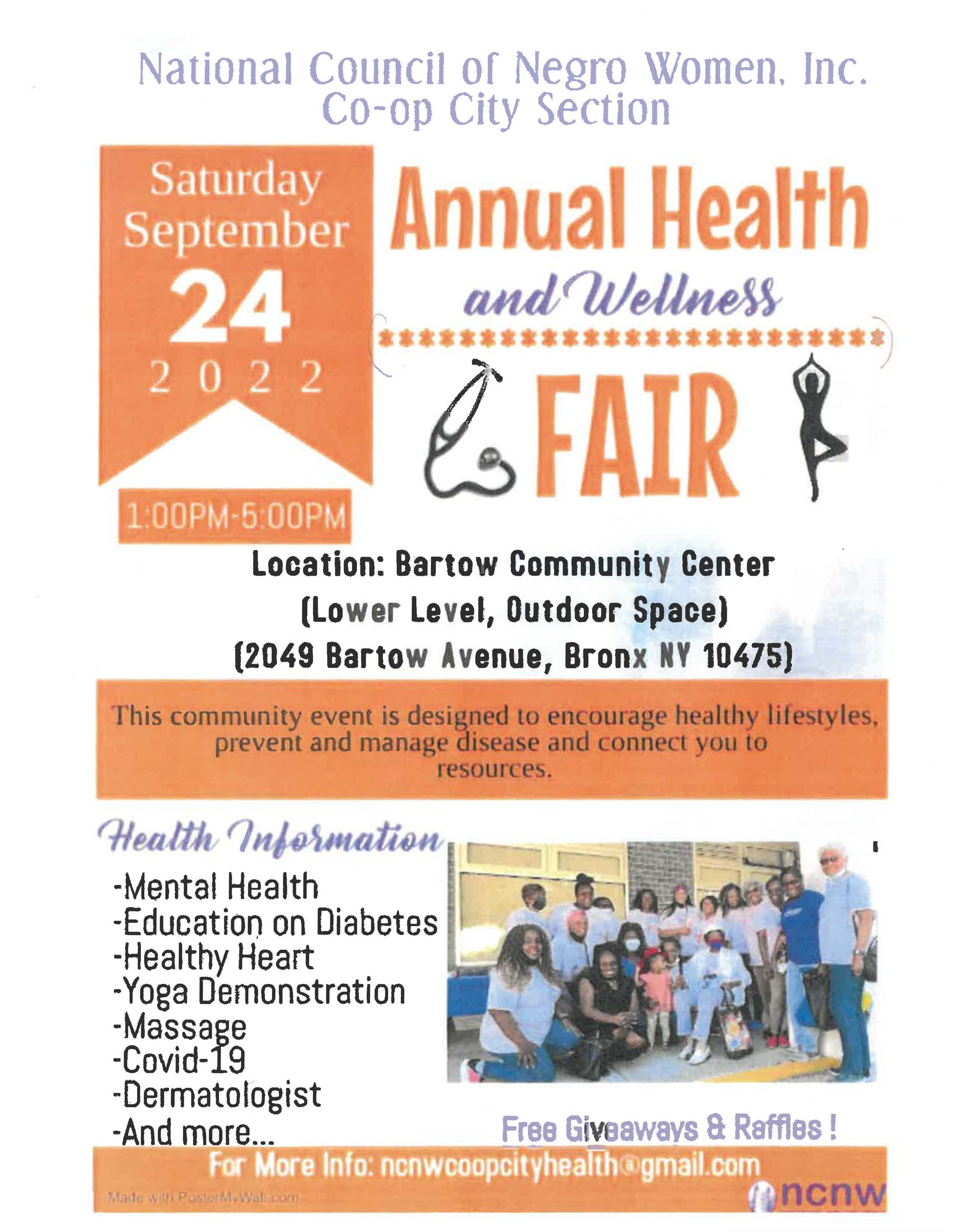 1st Annual Health & Wellness Fair