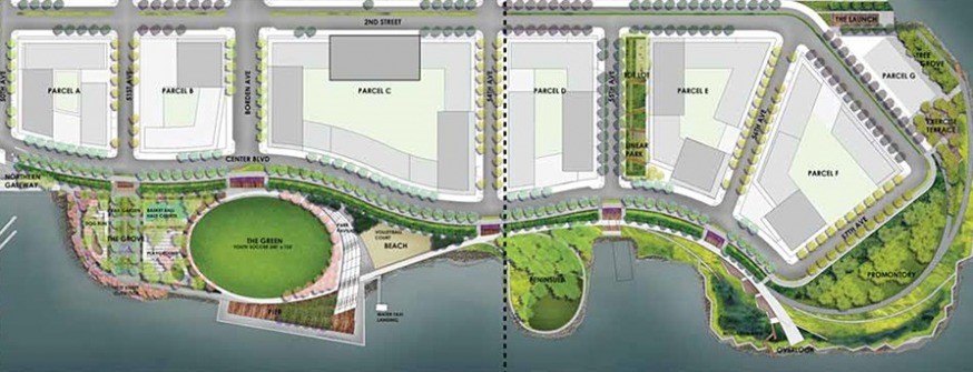 Map of Hunter's Point South Public Parcels (Produced by ARUP, EDC, DOT, DPR)