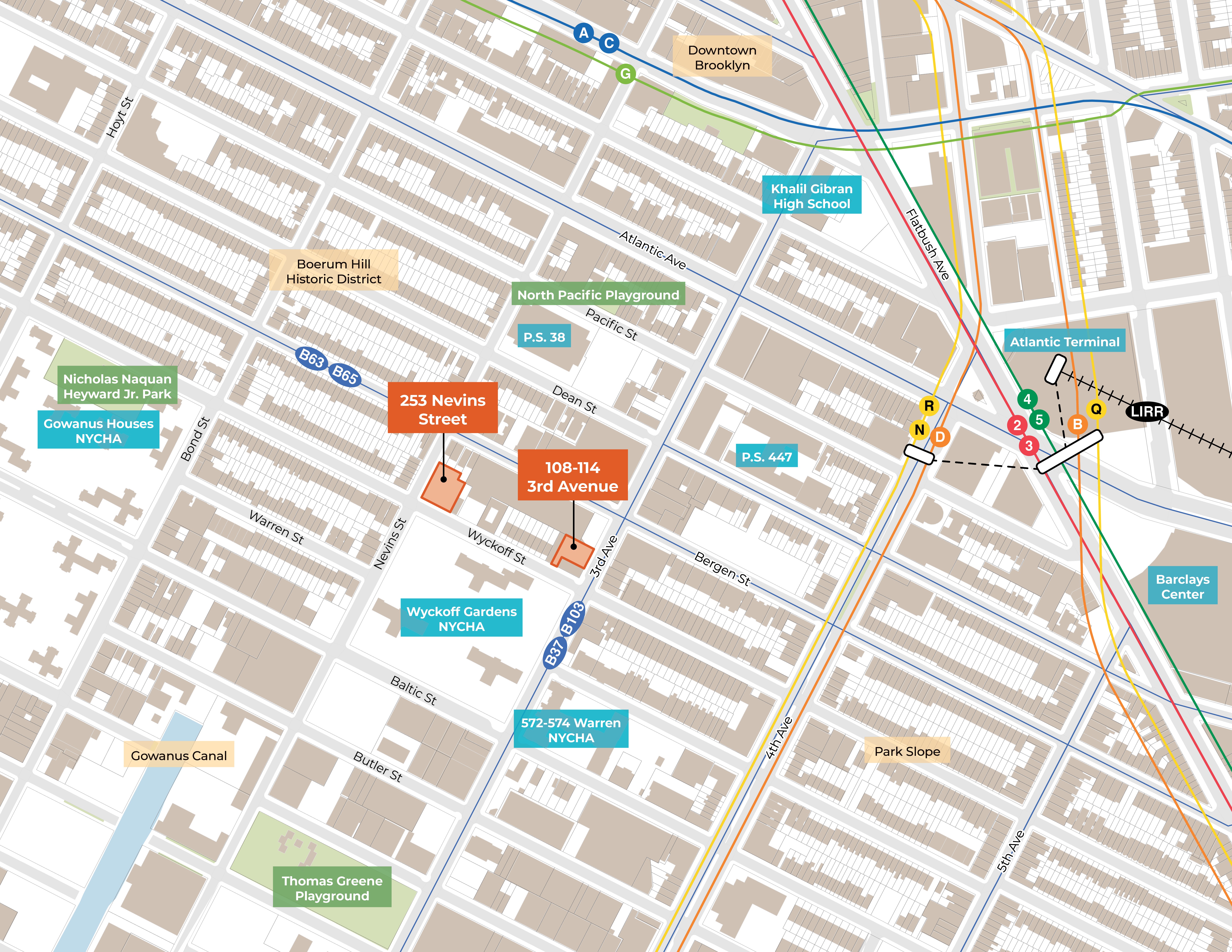 Map showing the location of the proposed development