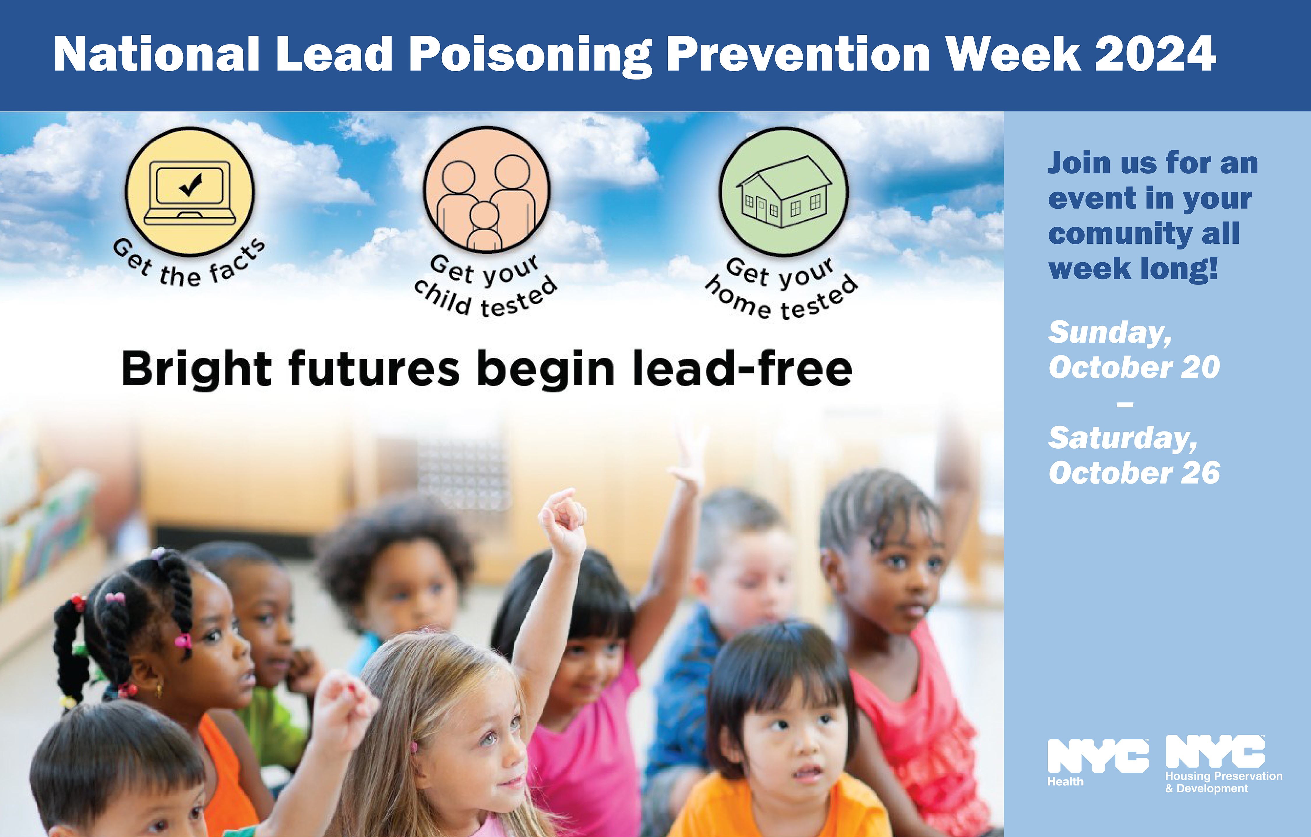 National Lead Poisoning Prevention Week
                                           