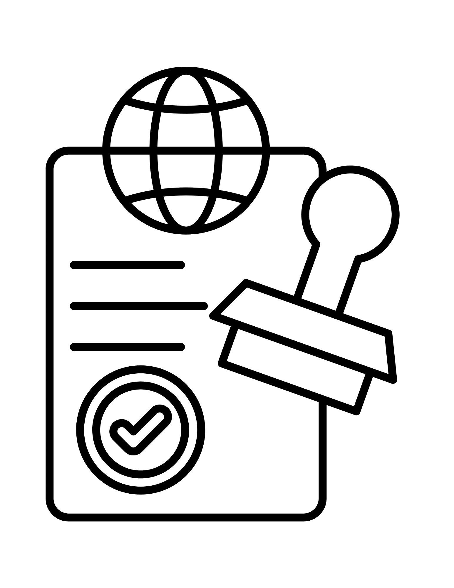 a passport symbol