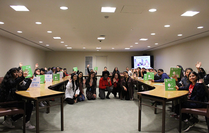 Large group photo of NYC Junior Ambassador participants
                                           