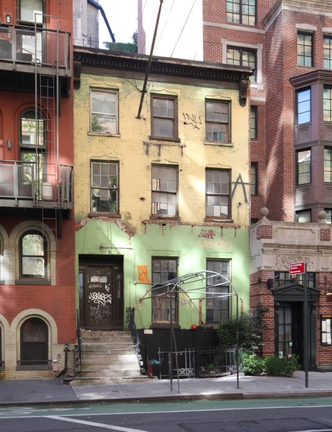 Building of Jacob Day Residence, Greenwich Village