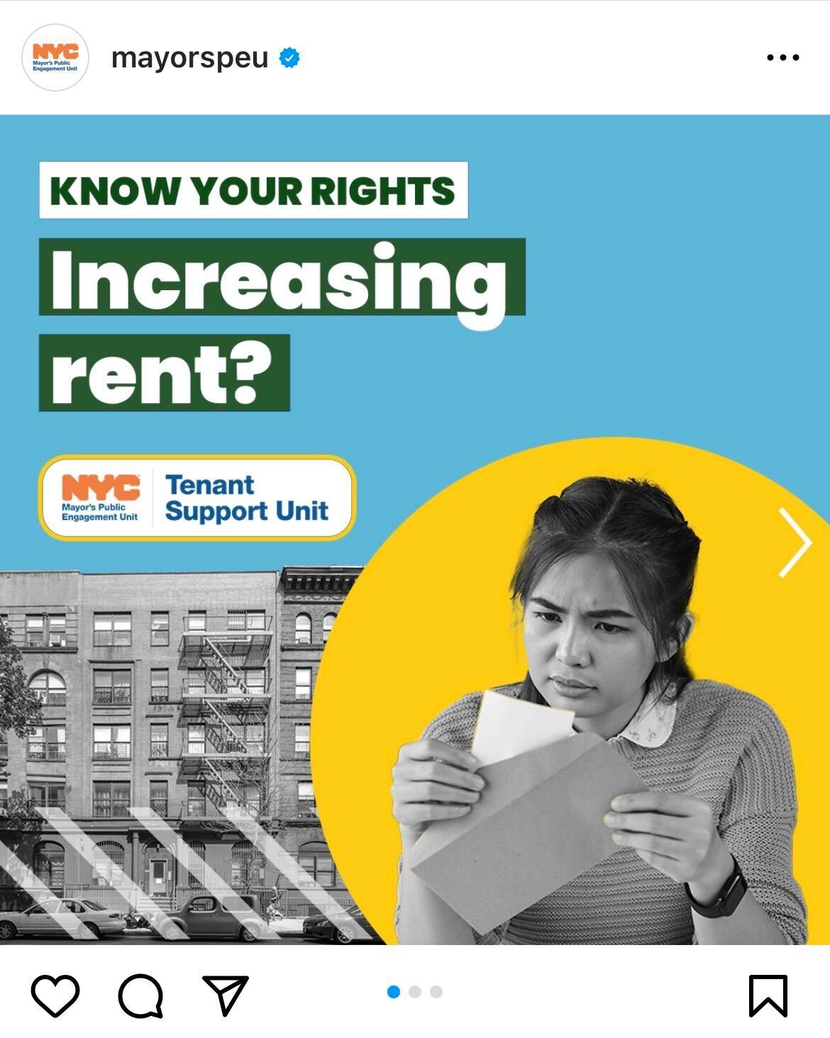 Graphic that reads: Know your rights: Increasing rent?