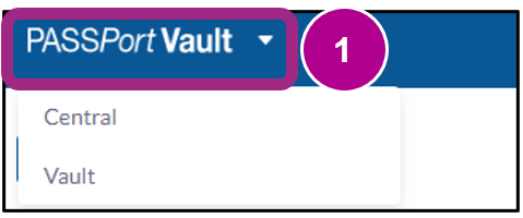 The PASSPort sites navigation displays.