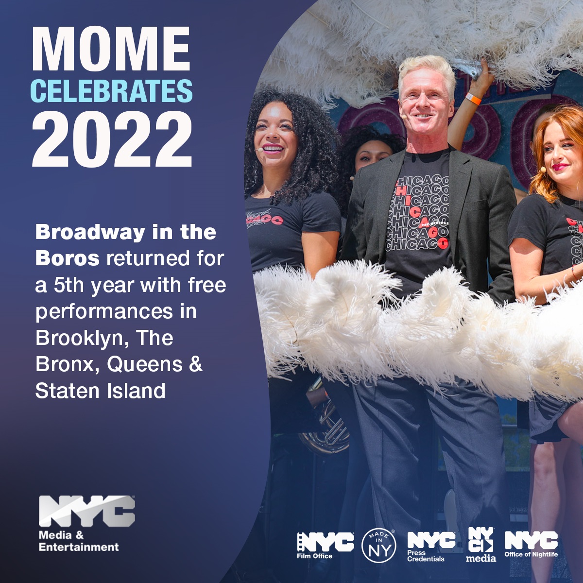 Broadway in the Boros returned for a 5th year with free performances in Brooklyn, The Bronx, Queens & Staten Island