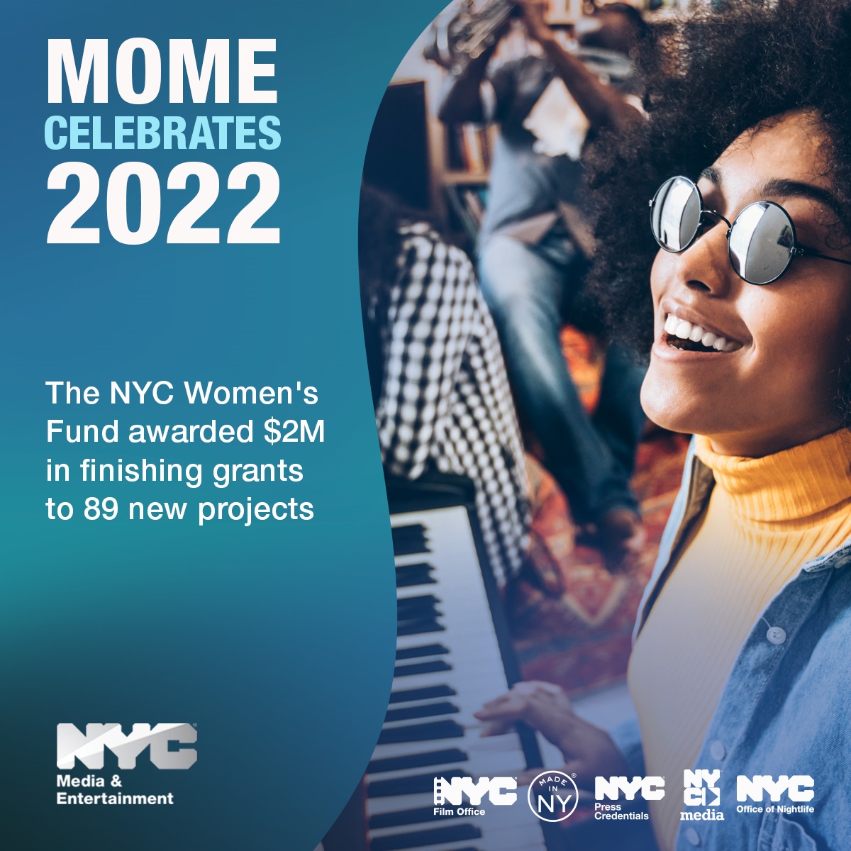 The NYC Women's Fund awarded $2M in finishing grants to 89 new projects