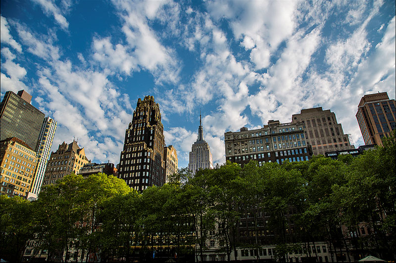 New York City building along Bryant Park
                                           