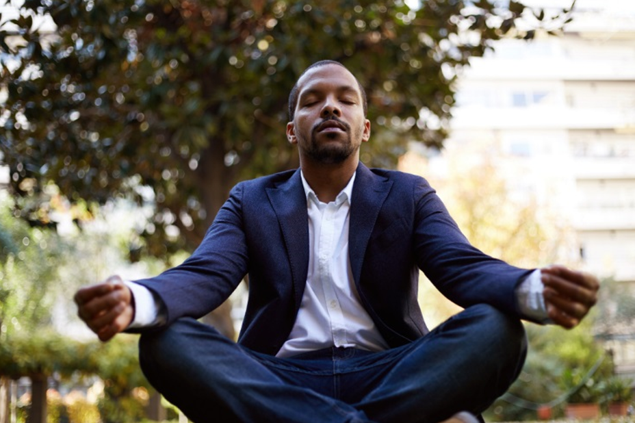 Man Meditating