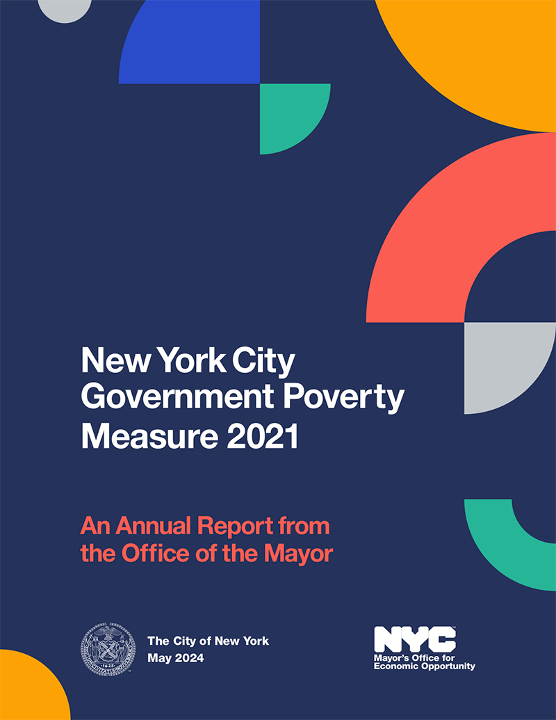 Cover of the NYC Government Poverty Measure 2021 Report