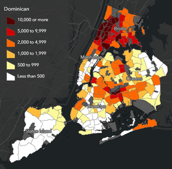 Screenshot from the Population Factfinder Application