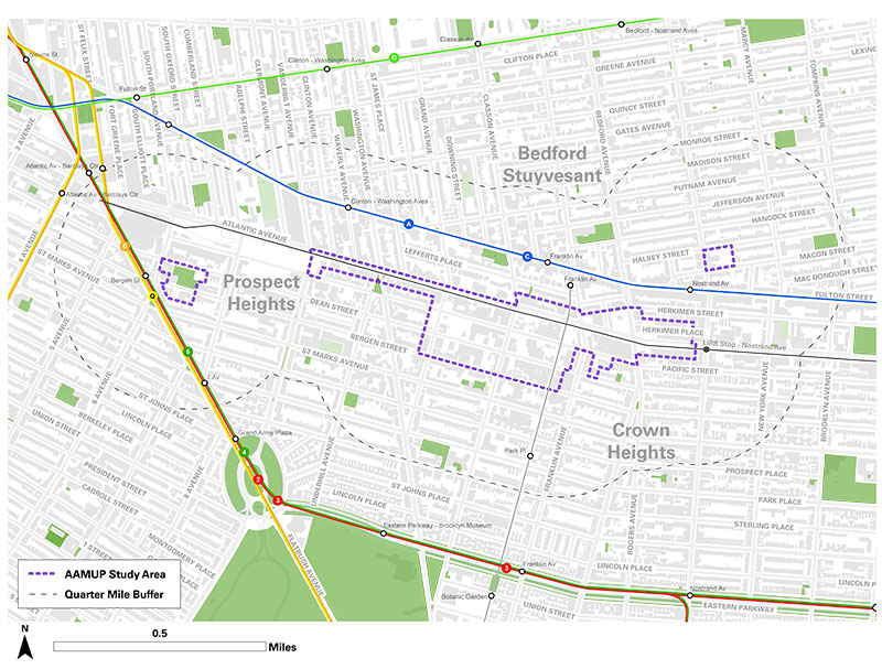 Atlantic Avenue Mixed Use Study Area Map