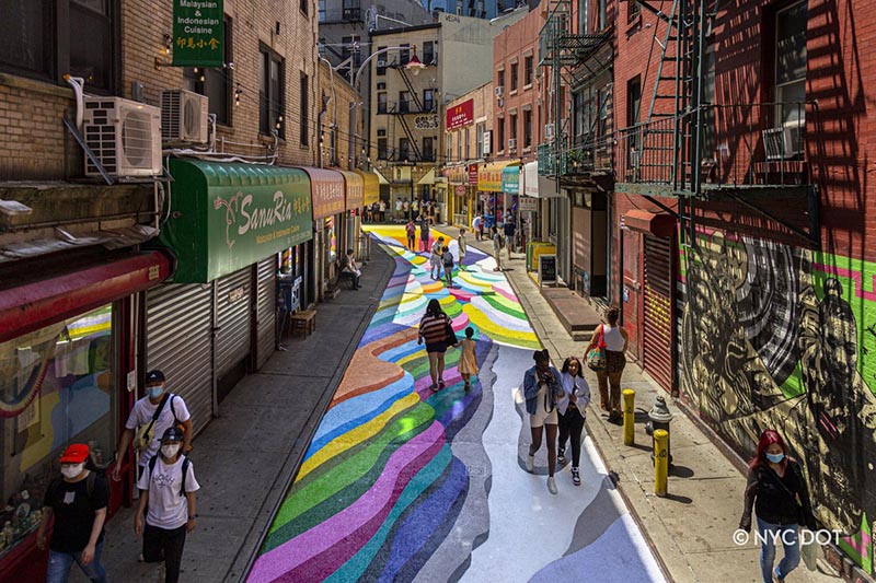 Chinatown Street Mural for Open Streets