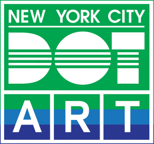 Colorful logo for the NYC DOT Art program.